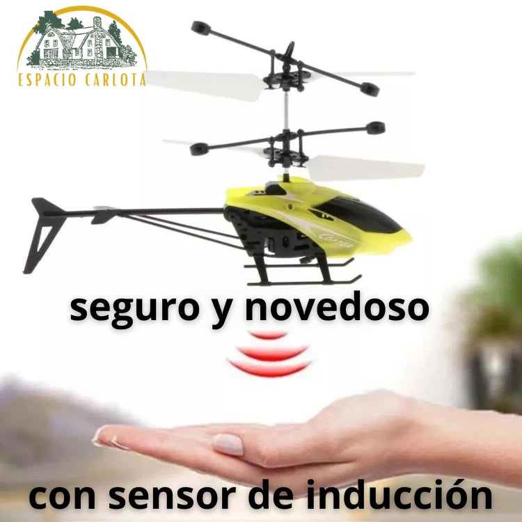 Mini Helicóptero Con Sensor de Inducción