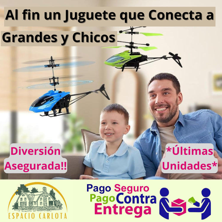 Mini Helicóptero Con Sensor de Inducción